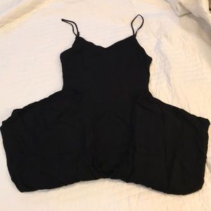 Socialite Cropped Black Jumpsuit